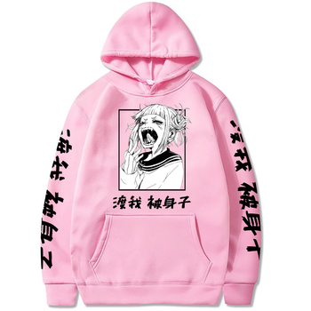 Худі рожевий LOYS Аніме black white print zero two M
