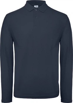 Тенниска B&C ID.001LSL Темно-Синий XL