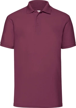 Теніска Fruit of the Loom 65:35 Polo Бордова XL