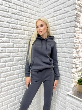 Теплый женский спортивный костюм Fashion Fashion 42/44 графит