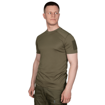 Футболка мужская тактическая полевая повседневная футболка для спецсужб (L) Олива (OPT-6561)