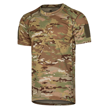 Футболка мужская тактическая полевая повседневная футболка для спецсужб (XXL) Multicam (OPT-8341)