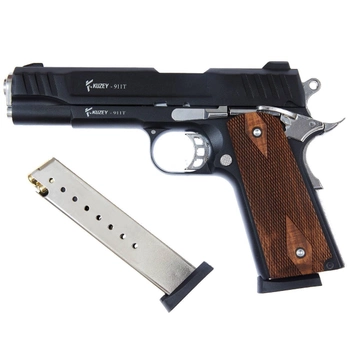 Стартовий пістолет Kuzey 911T#1 Black/Brown Wooden Grips