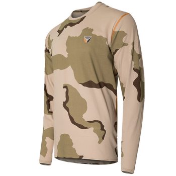 Лонгслив тактичечкий мужская футболка с длинным рукавом для силовых структур XL Desert 3 Color (OPT-5261)