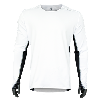 Лонгслив тактический универсальный повседневная футболка для охоты рыбалки и занятий спортом S Белый (OPT-8491)
