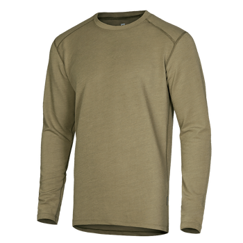 Лонгслив тактический универсальный повседневная футболка для охоты рыбалки и занятий спортом S Хаки (OPT-32641)