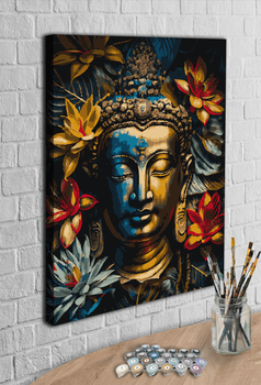 Картина за номерами з фарбами металік Будда (АМ-0559) 40*50 см Millennium