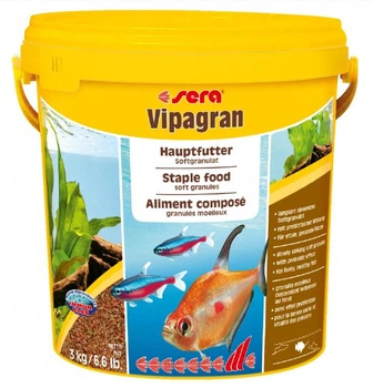 Сухий корм sera Vipagran Nature для акваріумних риб, гранули, 10 л (3,6 кг)