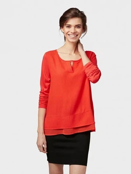 Блузка женская Tom Tailor 161088 L Красная (2200004380087)