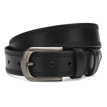 Чоловічий шкіряний ремінь Borsa Leather Cv1gnn15-115 чорний