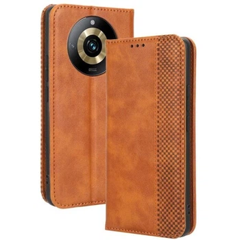 Чохол-книжка Deexe Retro Style для Realme 11 Pro / 11 Pro+ - Brown