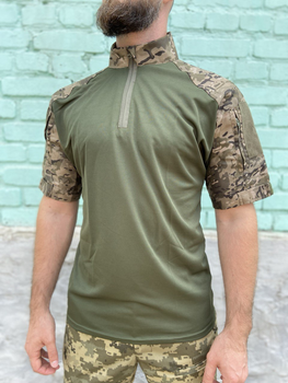 Тактична футболка військова з коротким рукавом убакс камуфляжний одяг для чоловіків 46 (193830)