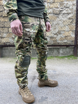 Военные брюки Tactic CORD Рип-стоп тактические брюки с наколенниками мультикам 48 (194323)