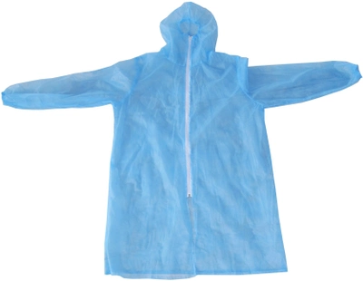 Одноразовий халат Майстер 7 з капюшоном Блакитний (Х-1)