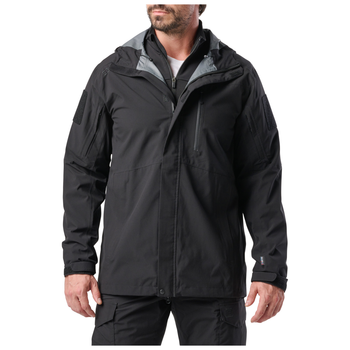 Куртка штормова 5.11 Tactical Force Rain Shell Jacket Black 2XL (48362-019)