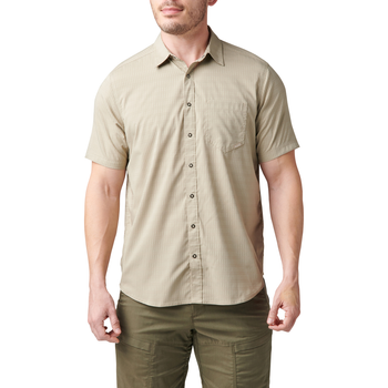 Сорочка тактична 5.11 Tactical Aerial Short Sleeve Shirt Khaki XL (71378-055)