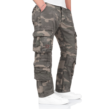 Брюки Surplus Raw Vintage SURPLUS AIRBORNE TROUSERS SLIMMY Black camo L (05-3603-42)