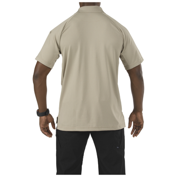 Футболка поло тактична з коротким рукавом 5.11 Tactical Performance Polo - Short Sleeve Synthetic Knit Silver Tan 2XL (71049-160)