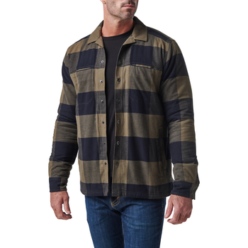 Куртка тактична демісезонна 5.11 Tactical Seth Shirt Jacket Ranger Green Plaid XL (78042-811)