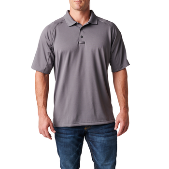 Футболка поло тактична з коротким рукавом 5.11 Tactical Performance Polo - Short Sleeve Synthetic Knit Storm XL (71049-092)