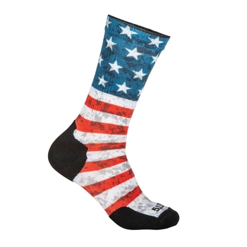 Шкарпетки 5.11 Tactical SOCK AND AWE CREW AF Red M (10041AB)