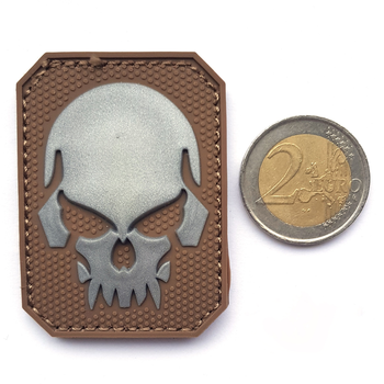 Нашивка на липучці Sturm Mil-Tec Skull Patch PVC 3D (Small) Dark Coyote (16832019)