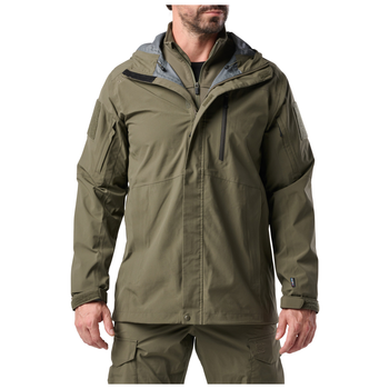 Куртка штормова 5.11 Tactical Force Rain Shell Jacket RANGER GREEN S (48362-186)