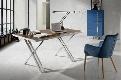Дизайнерський Письмовий комп'ютерний стіл Loft Design 200x60x75h Сірий/Дерево ATL825