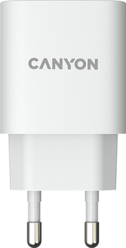 Зарядний пристрій Canyon H-20-02 USB PD Type-C White (CNE-CHA20W02)