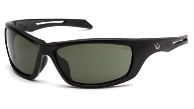 Захисні окуляри Venture Gear Tactical Howitzer Black (forest grey) Anti-Fog, чорно-зелені у чорній оправі