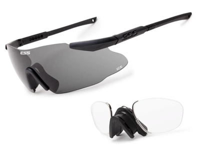 Балістичні окуляриESS ICE One w/Smoke Gray Lens + Діоптрична вставка VICE RX