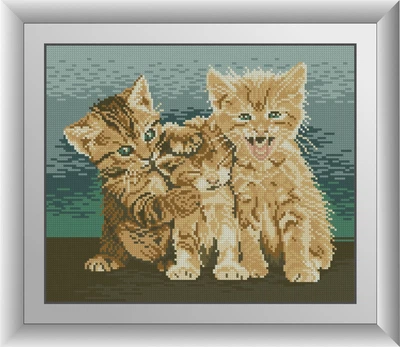 Алмазна мозаїка "Три кошеня" Dream Art в коробці 30684