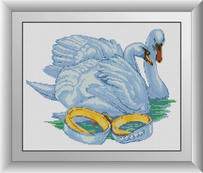 Алмазна мозаїка "Лебеді кохання" Dream Art в коробці 30902