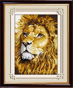 Алмазна мозаїка "Лев" Dream Art в коробці 20x28см 30054