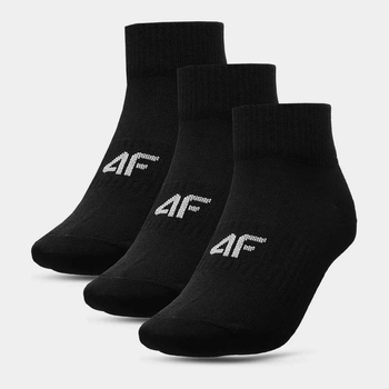 Набор носков 4F Socks Cas F198 4FAW23USOCF198-20S 39-42 3 пары Черный (5904698392582)