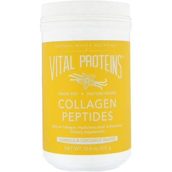 Пептиды коллагена, Collagen Peptides, Vital Proteins, ваниль + кокосовая вода, порошок, 305 г (VTP-00534)
