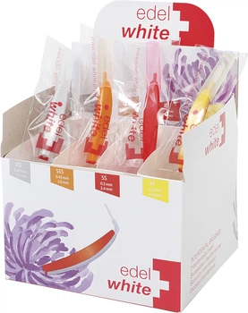 Щетка для межзубных промежутков Edel White Profi-Line 4 размера 40 шт (7640131973809)