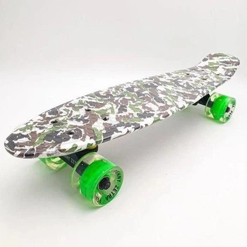 Дитячий пенніборд 12445 Penny Zetra - 04PB Green camouflage