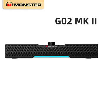 Портативная беспроводная колонка MONSTER GAME AIRMARS G02MK II, Bluetooth, с RGB подсветкой, 1200 mAh, black