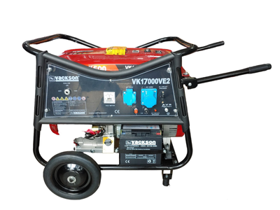Генератор бензиновий Vackson VC17000EV2 (7,5 кВт) 1-фазний +AVR защита +Електростатер