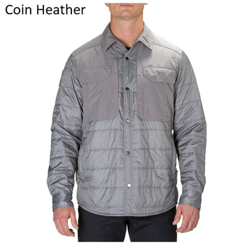 Утепленная тактическая рубашка 5.11 PENINSULA INSULATOR SHIRT JACKET 72123 Medium, Coin Heather