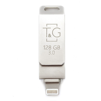 Флеш - накопичувач 3.0 USB + Lightning 128GB T&G металева