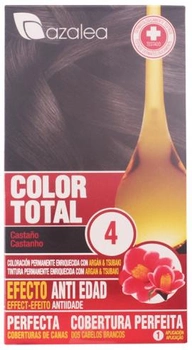 Farba kremowa z utleniaczem do włosów Azalea Color Total 4 Brown Hair 100 ml (8420282041386)