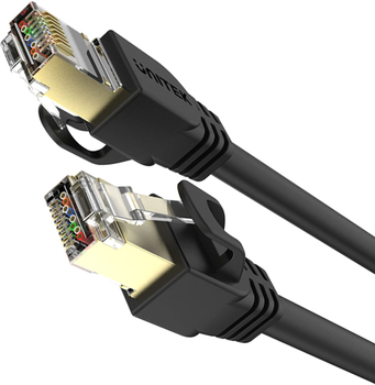 Patchcord Unitek Cat.7 SSTP RJ-45 (8P8C) 0,5 m (C1808HBK)