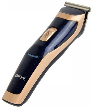 Беспроводная машинка для стрижки волос аккумуляторная Gemei GM-6005 Blue
