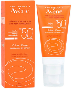 Сонцезахисний крем Avene Unscented Cream SPF50+ 50 мл (3282770149494)