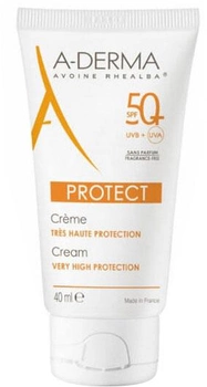 Сонцезахисний крем A-Derma Protect Fragance Free Cream SPF50+ 40 мл (3282770202120)