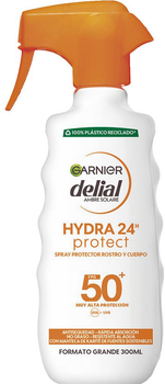 Spray przeciwsłoneczny Garnier Delial Hydra 24 Protect Spray SPF50 300 ml (3600542445610)