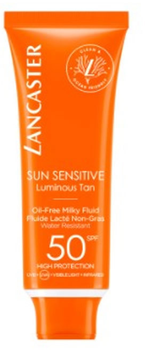 Сонцезахисний флюїд Lancaster Sun Sensitive Luminous Tan Oil-Free Milky Fluid SPF50 50 мл (3616301295396)