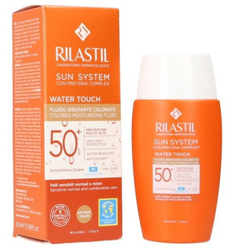 Сонцезахисний крем Rilastil Sun System Water Touch Colour SPF50+ 50 мл (8055510240615)